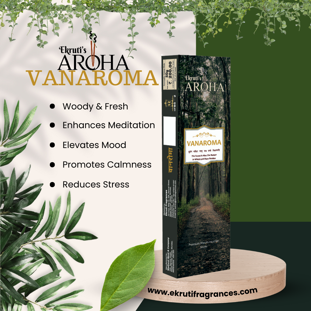 Aroha's Vanaroma Premium Masala Incense Sticks- 50 Grams